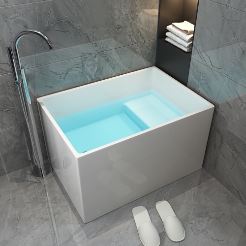 Deep Square Bath Only For Small Bathroom